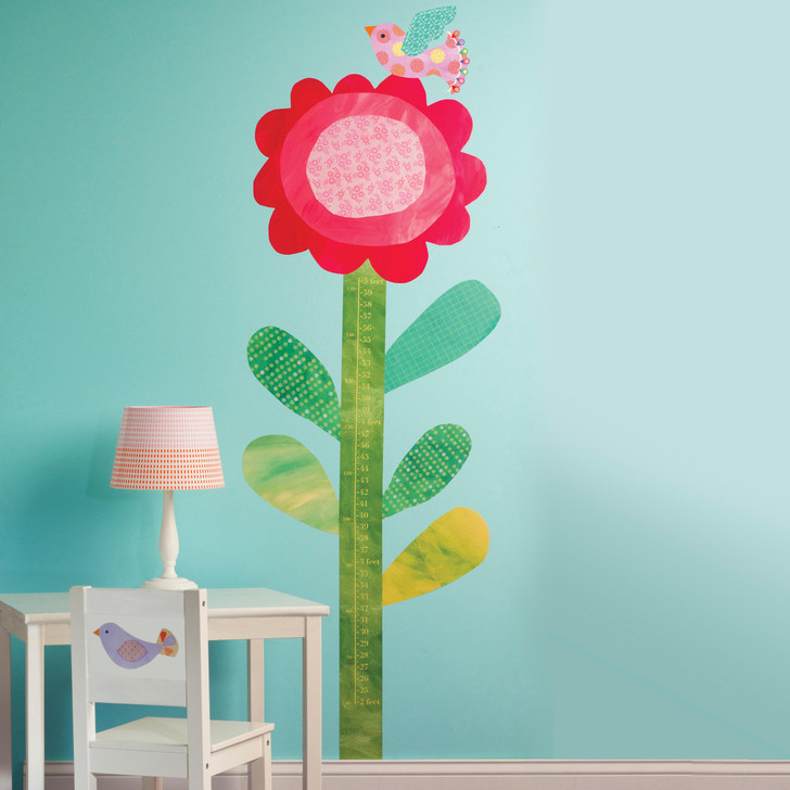 Big Flower Growth Chart Wallies Wall Stickers