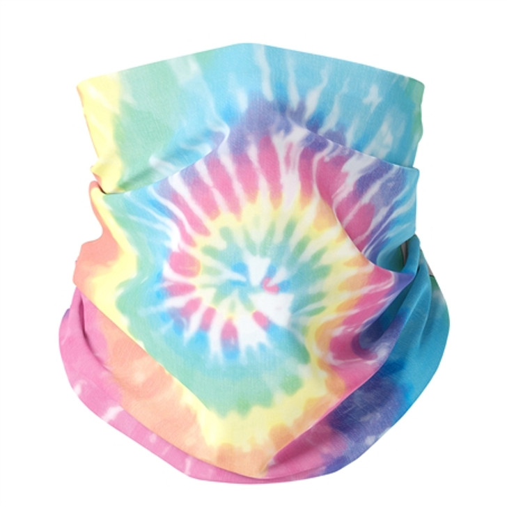 Pastel Tie Die Gaiter Mask Kids' Ages 5-12