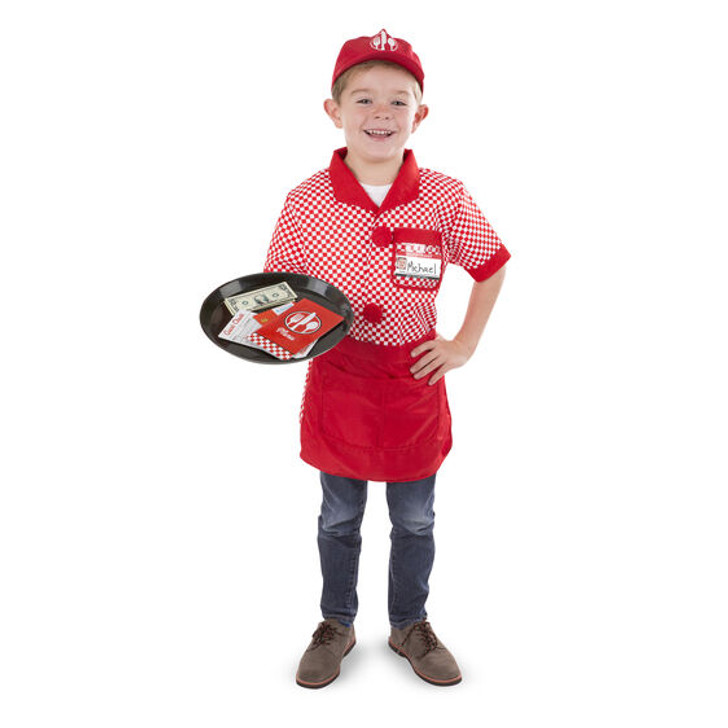 Melissa & Doug Server Role Play Costume Set