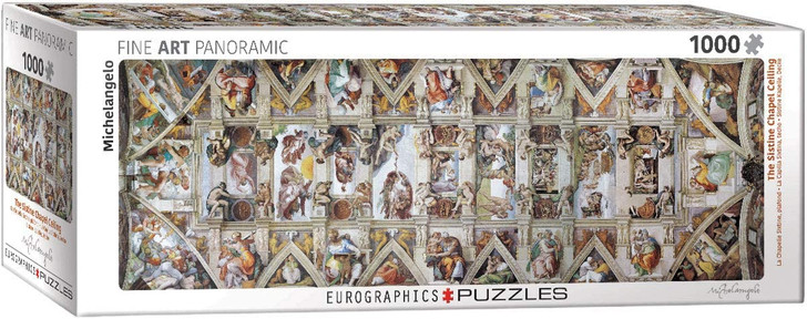 The Sistine Chapel Ceiling 1,000 Piece Panoramic Puzzle