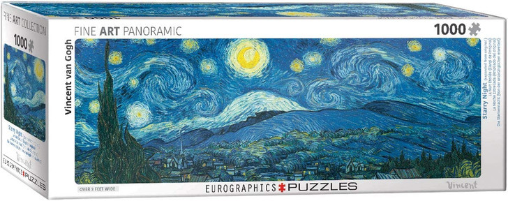Starry Night by Vincent Van Gogh 1000 Piece Panoramic Puzzle