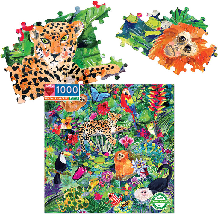 Eeboo Amazon Rainforest 1000 Piece Puzzle