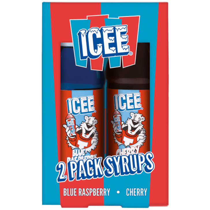 Icee Blue Raspberry and Cherry Syrup Gift Set