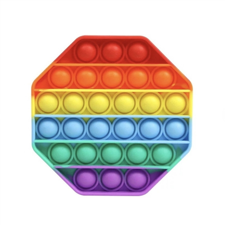 OMG Pop Fidgety - Octagon Rainbow Stripes