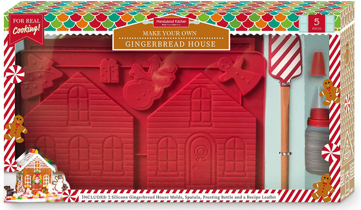 Handstand Kitchen Gingerbread House 5-piece Real Baking Set with Recipes