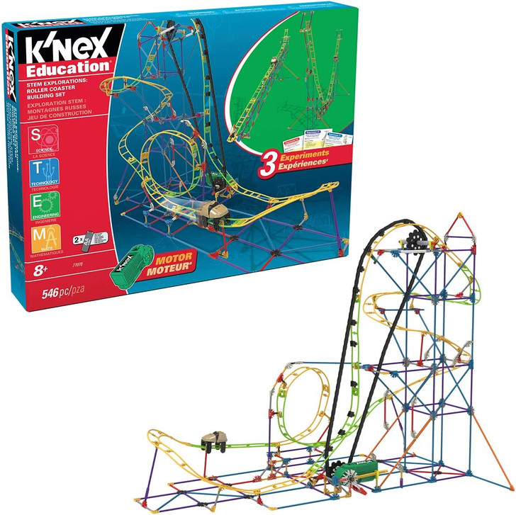 K'NEX Education â€’ STEM Explorations: Roller Coaster Building Set â€“ 546 Pieces