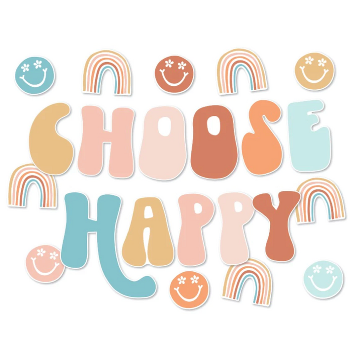 Good Vibes - Choose Happy Inspirational Classroom Headline by Schoolgirl Style