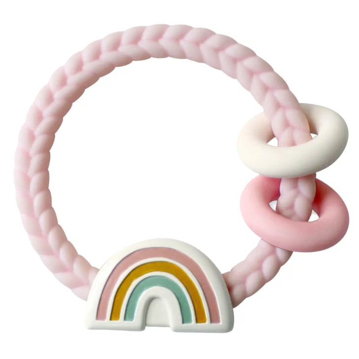 Itzy Ritzy Rainbow Silicone Teether Rattle
