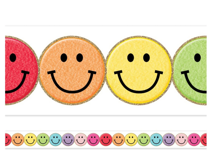 Sprinkle Kindness - Feels Like Friday Rainbow Smiles Border by Schoolgirl Style