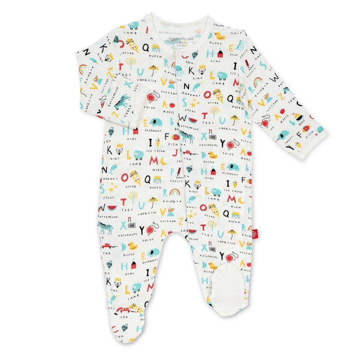 Magnetic Me ABC Love Modal Magnetic Footie - Size 9-12 Months