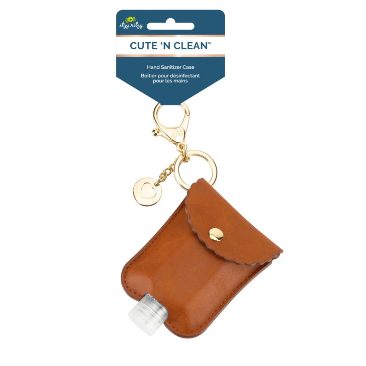 Itzy Ritzy Cognac Hand Sanitizer Keychain