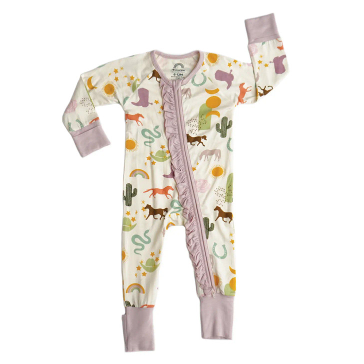 Wild and Free Bamboo Baby Pajamas Size 6-12 Months