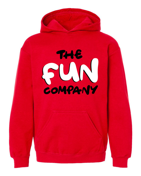 Red Fun Company Hoodie - Size. Youth XL