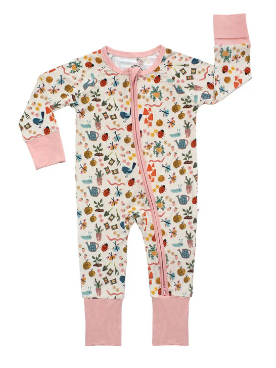 Garden Friends Bamboo Baby Pajamas - Size 12-18 Months