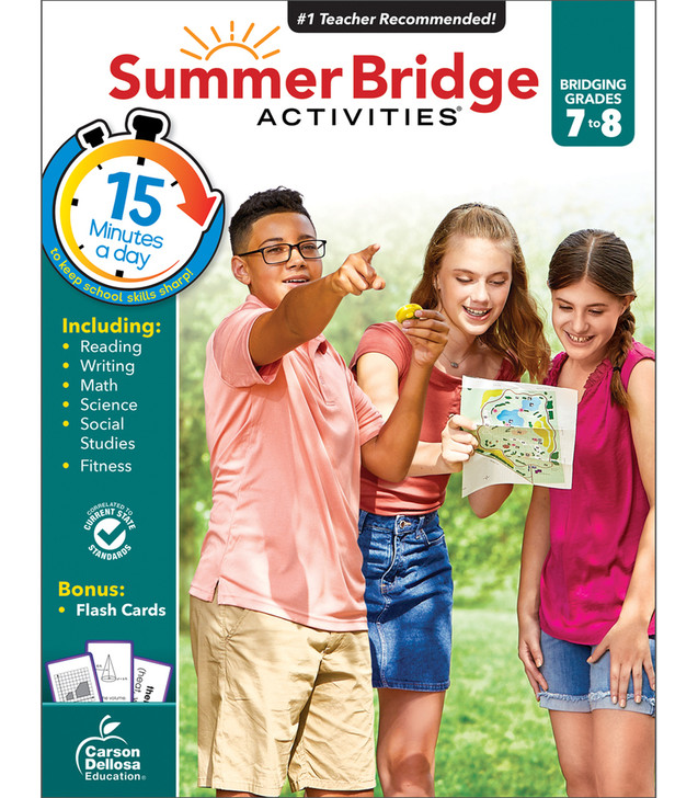 Summer Bridge Activities Workbook Grade 7-8 Paperback