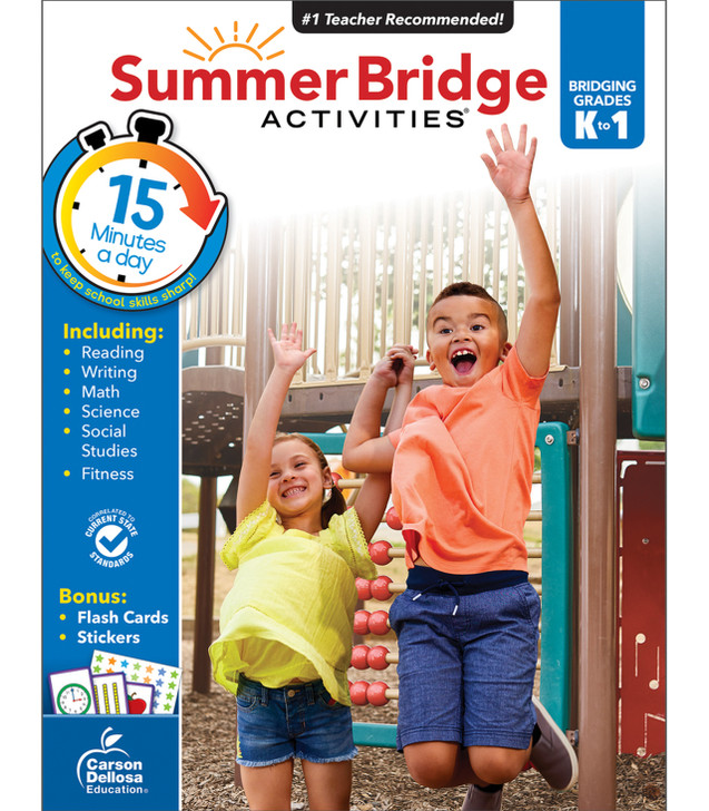 Summer Bridge Activities Workbook Grade K-1 Paperback