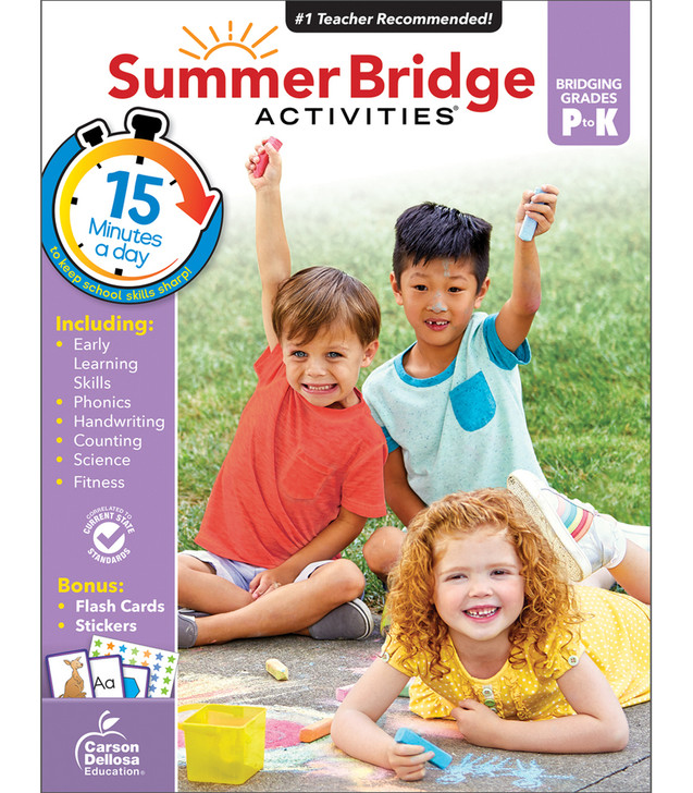 Summer Bridge Activities Workbook Grade Pre-K to K Paperback