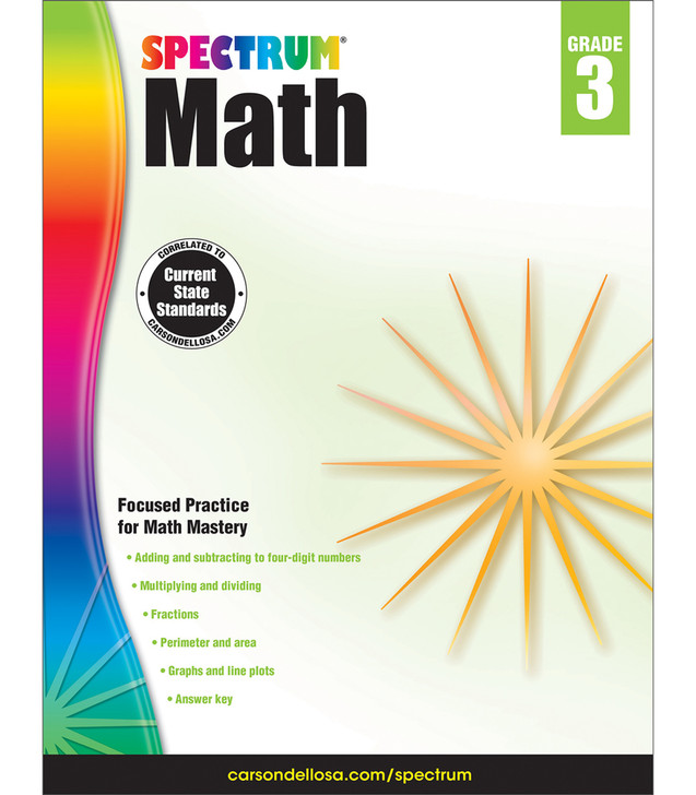 Spectrum Math Workbook Grade 3 Paperback