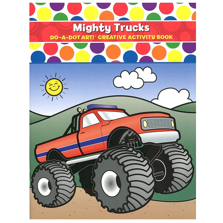 Do-A-Dot Art! Creative Activity Book, Mighty Trucks!, 24 pages