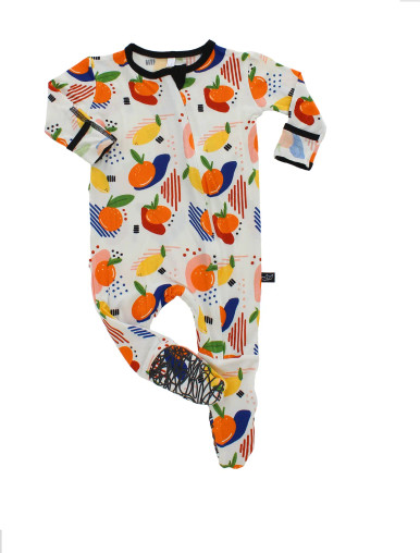 Peregrine Kidswear Citrus Bamboo Footed Sleeper, Size 12-18 Months ...