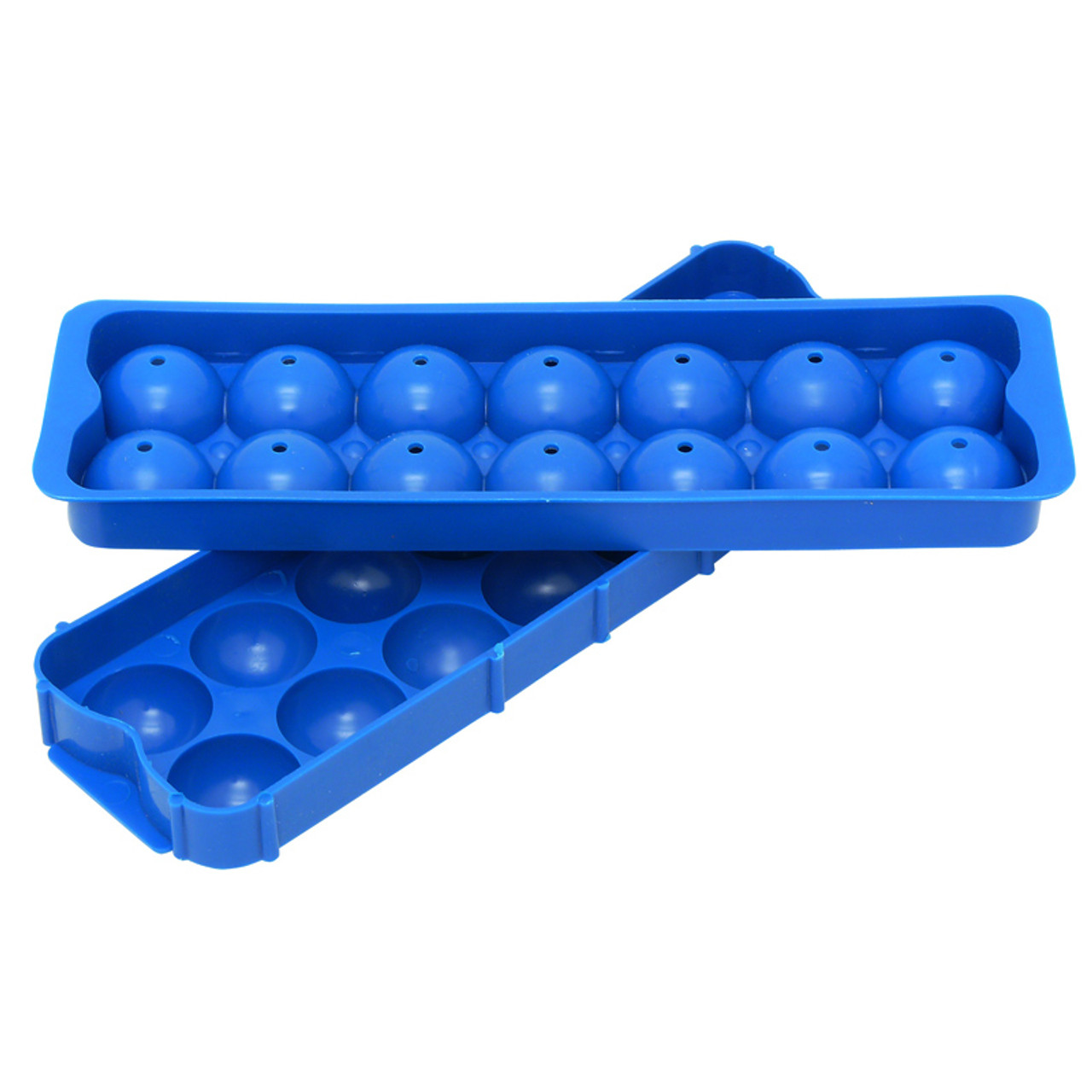 Plactic Pink And Blue Ice Cube Trays - ice tray - ice ball maker