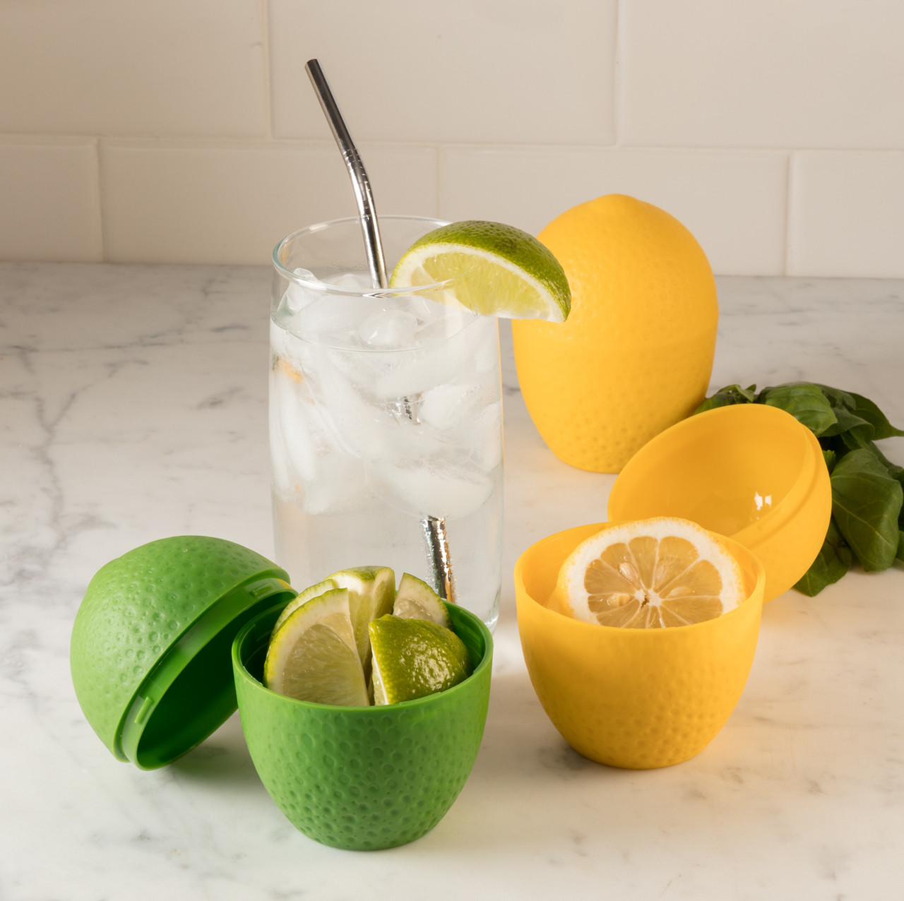 Lemons Stemless Wine Glasses Set Of Two 20 Oz. Bar Kitchen Lemon Yellow