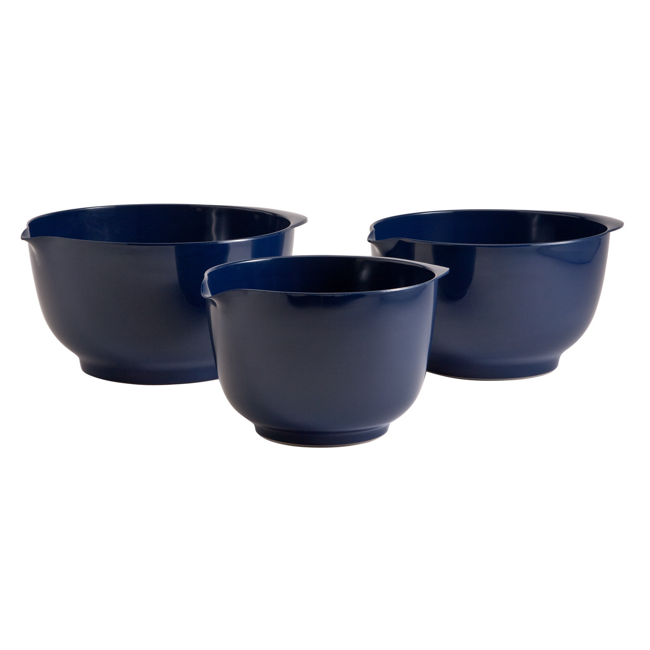 Set of 3 Melamine Mixing Bowls, Grey Sold by at Home