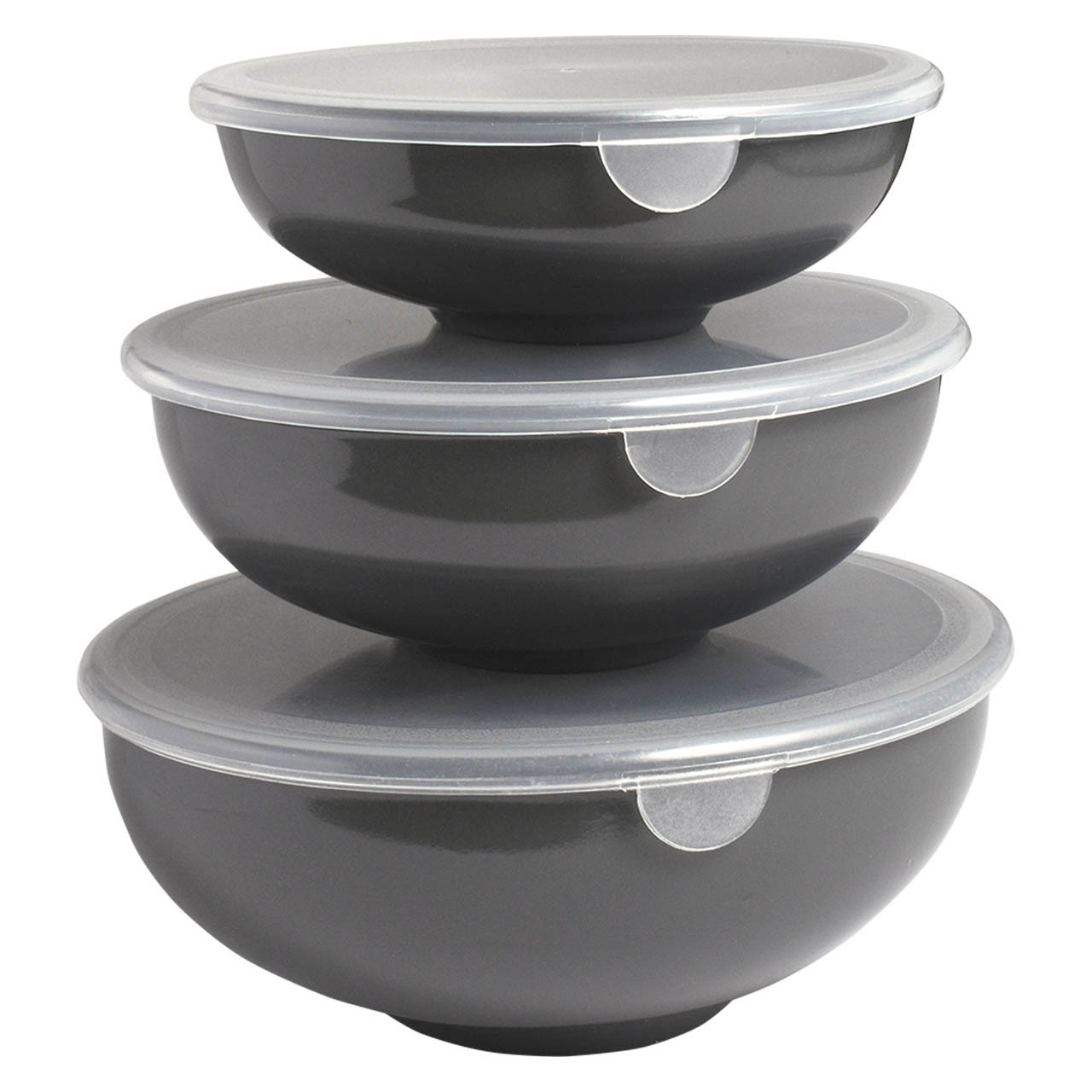 NUTRIUPS 3-Quart Large Glass Mixing Bowls with Lids, Salad Bowl with Lid  2-Pieces