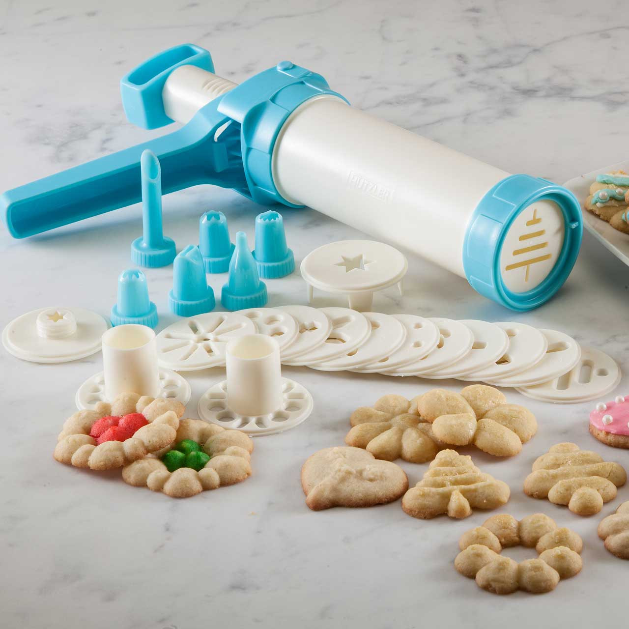 Easy Action Cookie Press & Food Decorator – spritz cookies, cheese