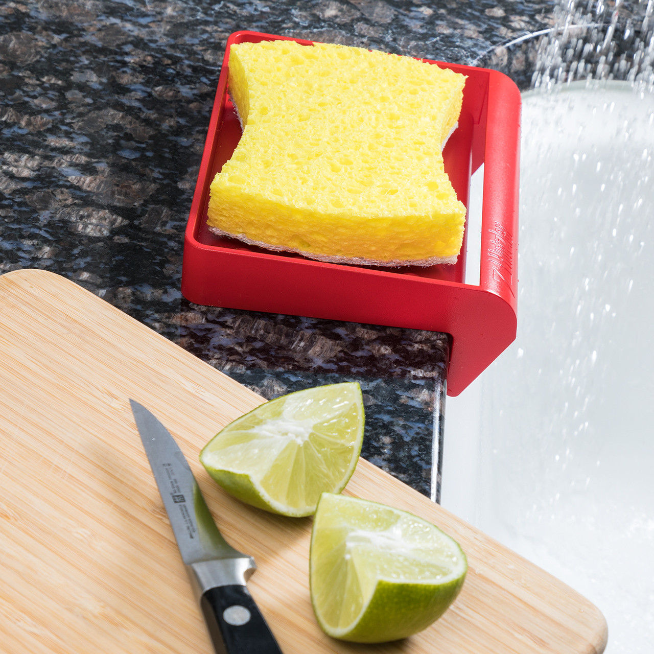 Draining Sponge Tray Keeps Your Sponge Dry