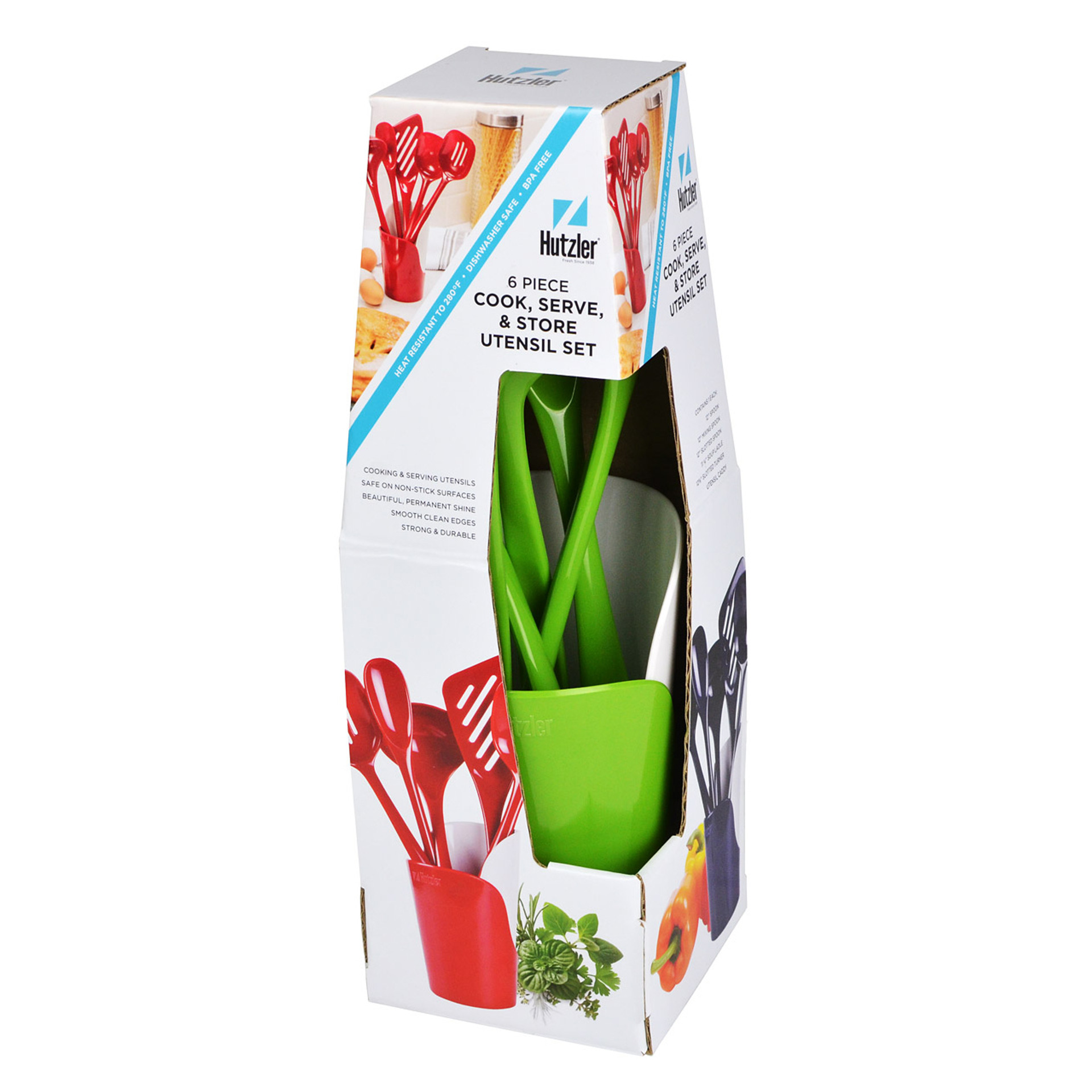 6Piece Kitchen Utensil Set with Crock