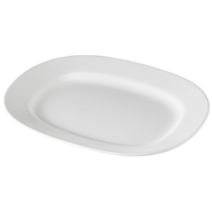 14" Melamine Platter, white 14" Melamine Platter, white