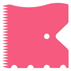 Hutzler Cake Edger, Pink