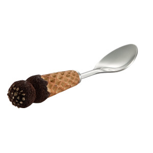 Ice Cream Spoon with Decorative Chocolate Ice Cream Handle Ice Cream Spoon with Decorative Chocolate Ice Cream Handle