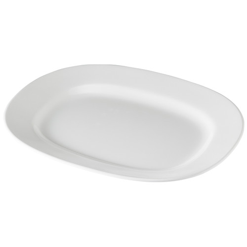 14" Melamine Platter, white