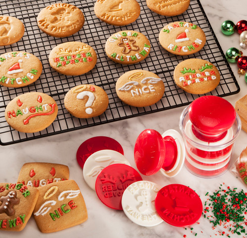 Santa's Kitchen® Cookie Stamps Baked Cookies