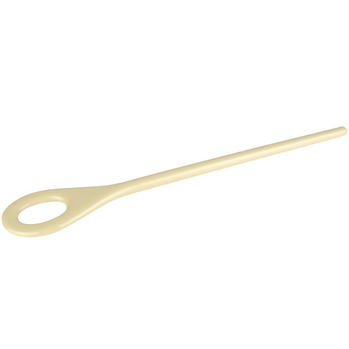 Hutzler Oval Mixing Spoon with Hole, almond