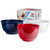 Melamine Mixing Bowls in Red, White, Blue