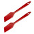 Hutzler Nylon Spatula Scraper Set,  dark red