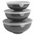 Hutzler Prep Bowls Set with Lids in Gray