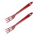 Hutzler Lopol Nylon Fork Set, dark red
