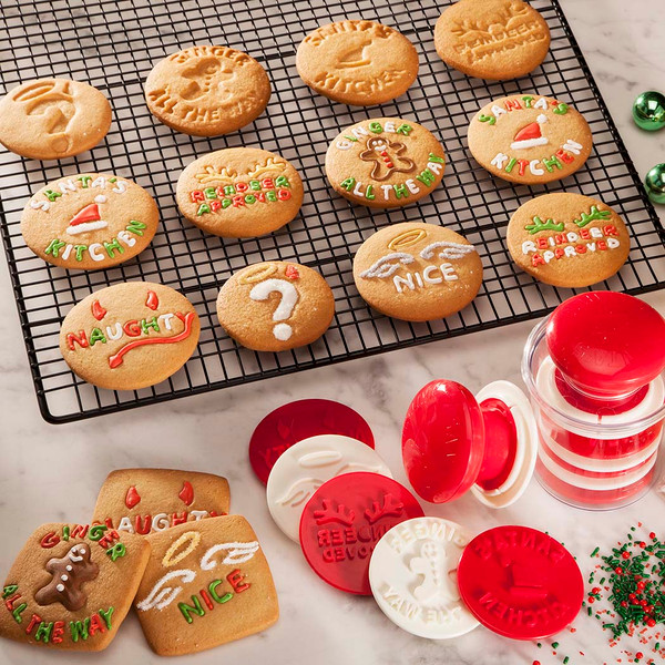 Santa's Kitchen Cookie Stamp Set of 6