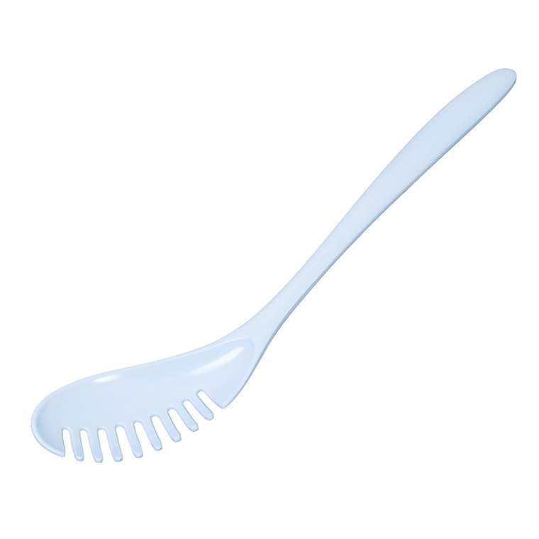Melamine Pasta Server, retro platinum blue