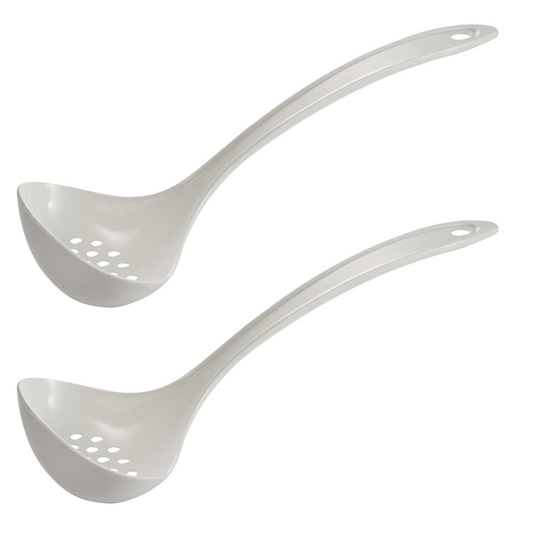 Hutzler Nylon Straining Ladle Set, white
