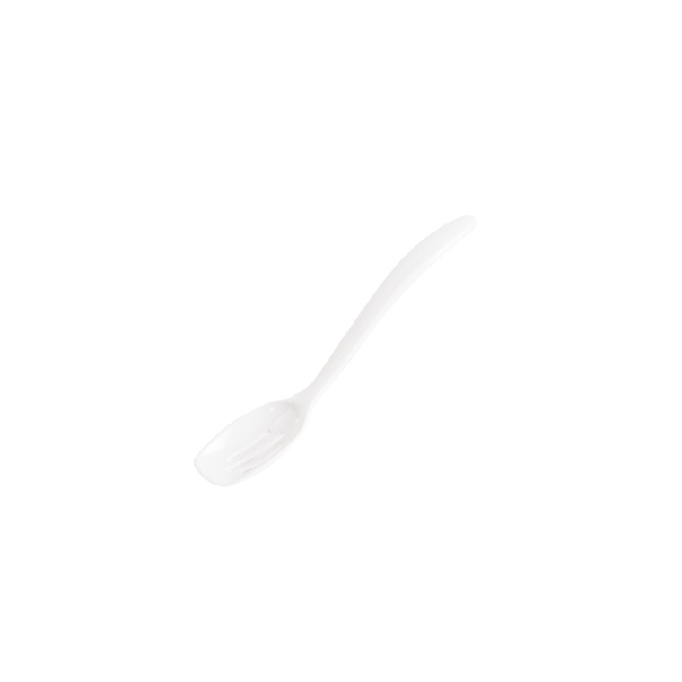 Melamine Mini Slotted Spoon, 7.5" Melamine Mini Slotted Spoon, 7.5"