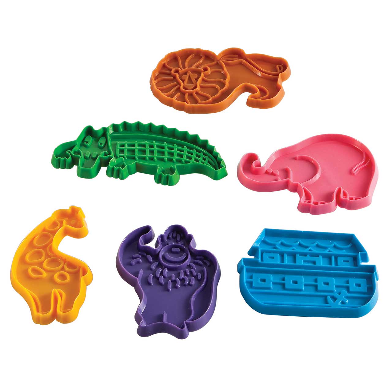 Noah's Ark Plastic Cookie Cutter Set made in the USA