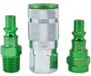 3 Piece A-Style 1/4" NPT Green