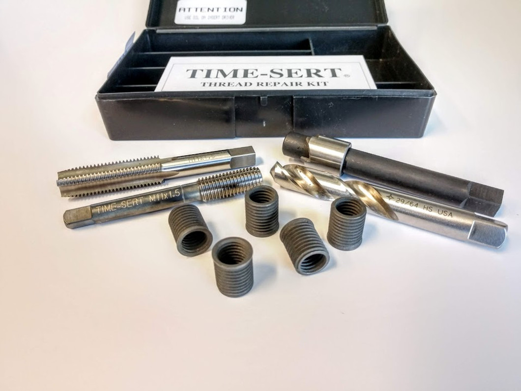 Can the Time Sert 1115 kit be used for head bolt thread repair?