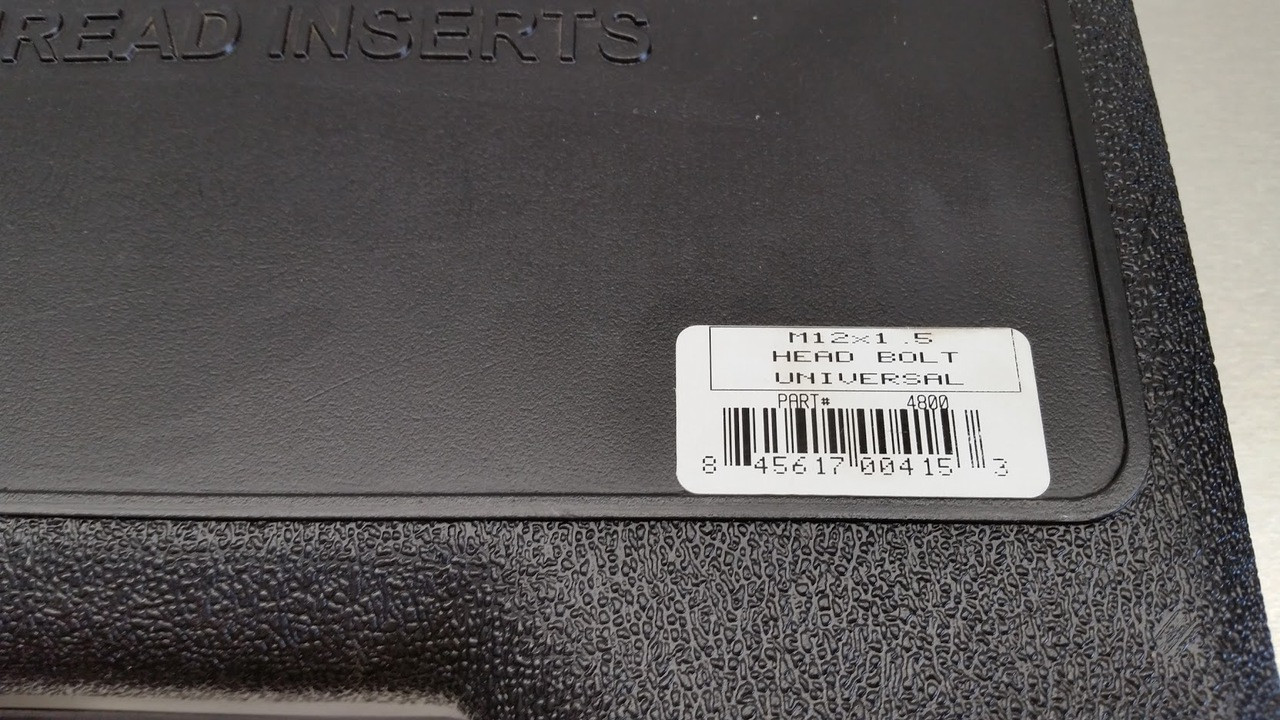 TIMESERT 4800 Universal Head Bolt Hole Thread Repair Kit M12x1.5