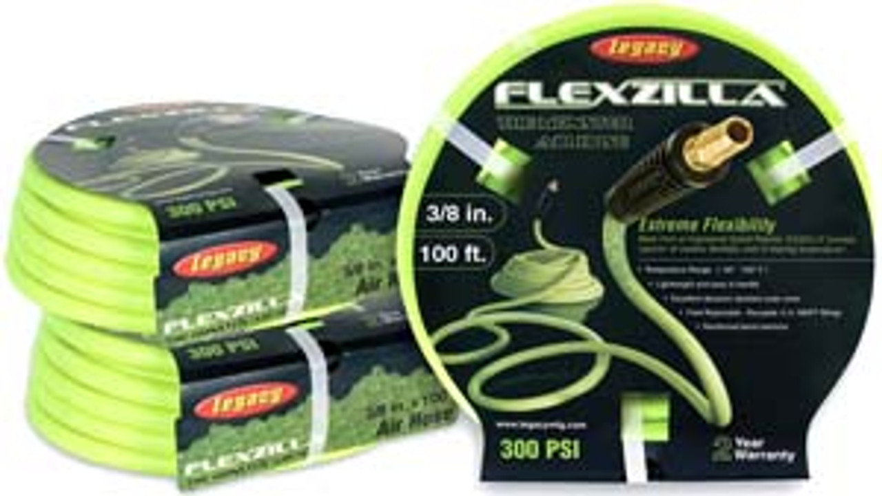 Flexzilla 1/4 x 100' Air Hose - 1/4 MNPT Fittings